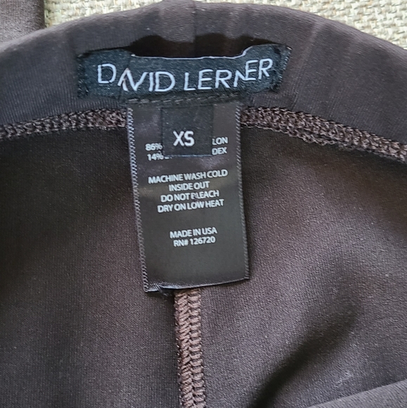 David Lerner The Classic Coated Brown Leggings - Picture 6 of 12